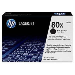 TONER HP Nº 80XD CF280X LASERJET PRO M401 / M425 NEGRO 6.900 PÁG. (PACK 2 UD.)