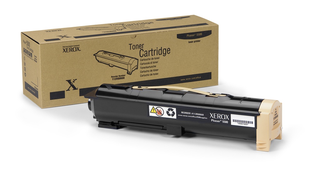 TONER XEROX 113R00668 NEGRO PHASER 5500 (30.000 PÁG.)