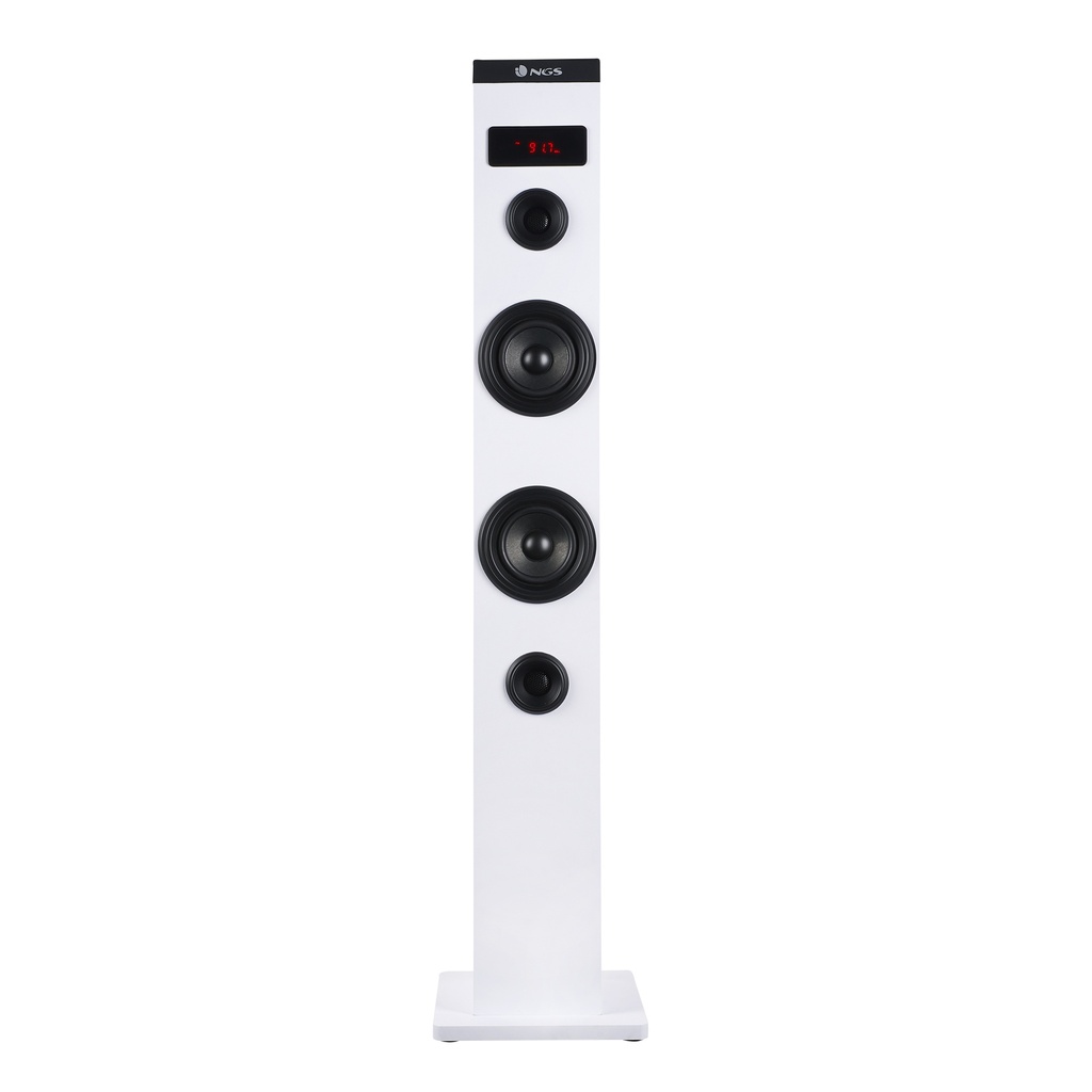 TORRE DE SONIDO NGS SKY CHARM USB/BLUETOOTH 50W BLANCA