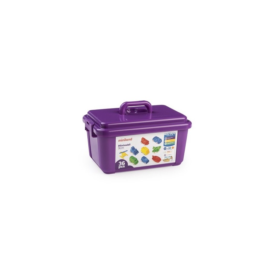 VEHICULO PLASTICO MINIMOBIL MINILAND CONTENEDOR 36 UD