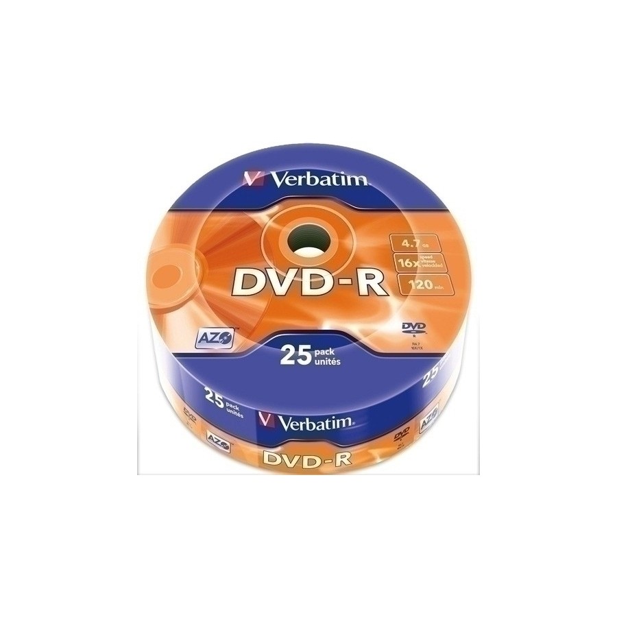 DVD -R VERBATIM 4.7GB 16x SPINDLE 25