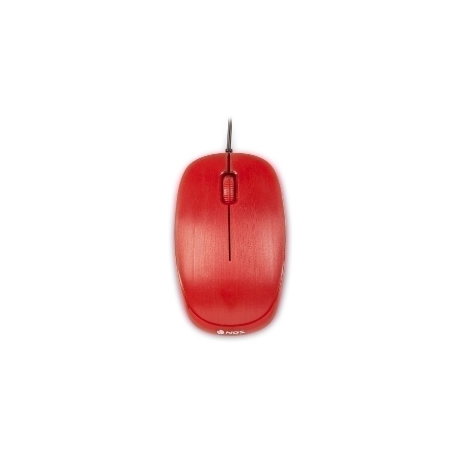 RATON NGS FLAME OPTICO USB ROJO