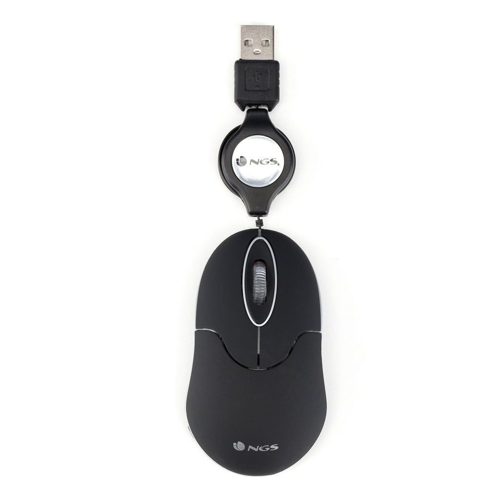 RATON NGS SIN OPTICO USB NEGRO