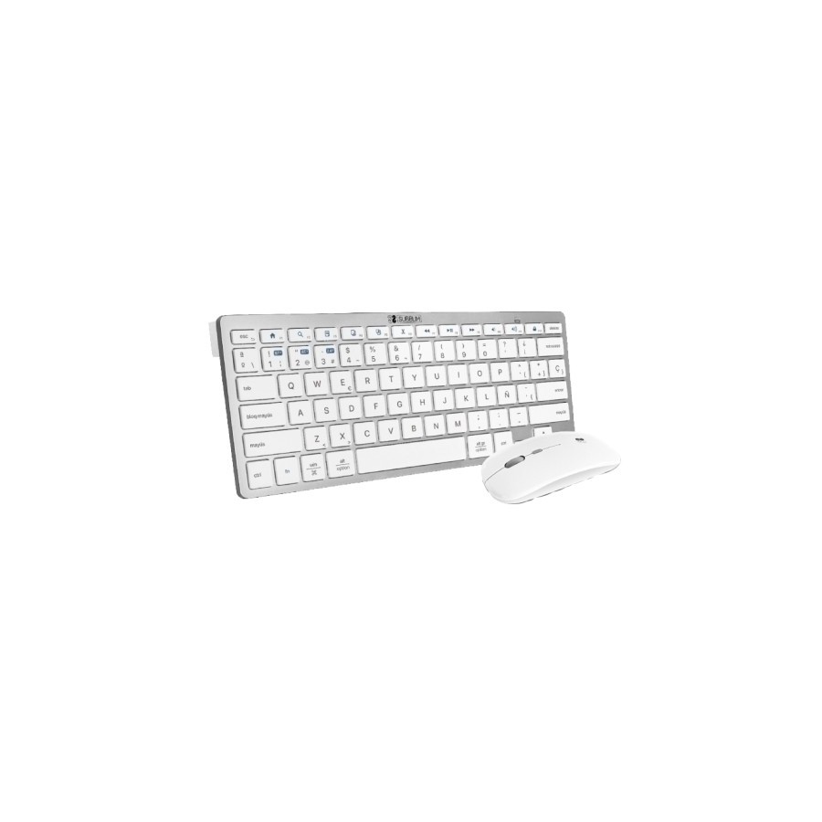 TECLADO Y RATON SUBBLIM COMBO BLANCO