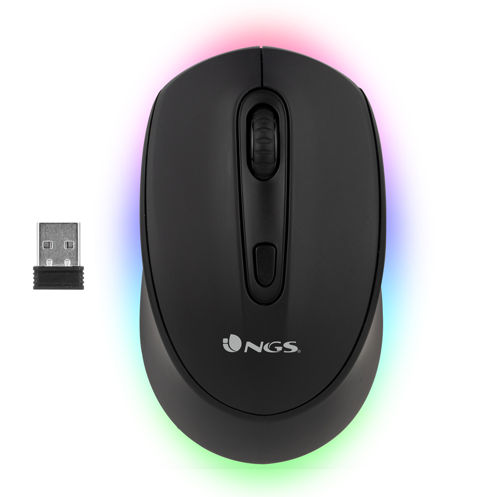 RATON NGS SMOG-RB OPTICO INAL. NEGRO