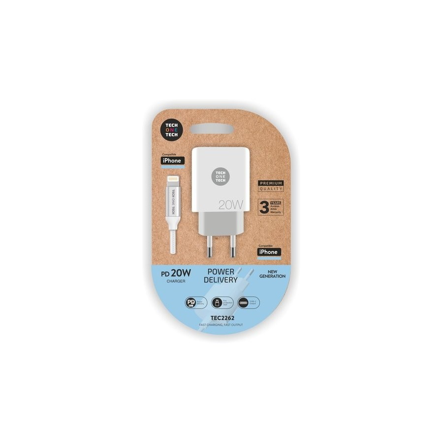 CARGADOR TECHONE USB-C + CABLE USB-C - L