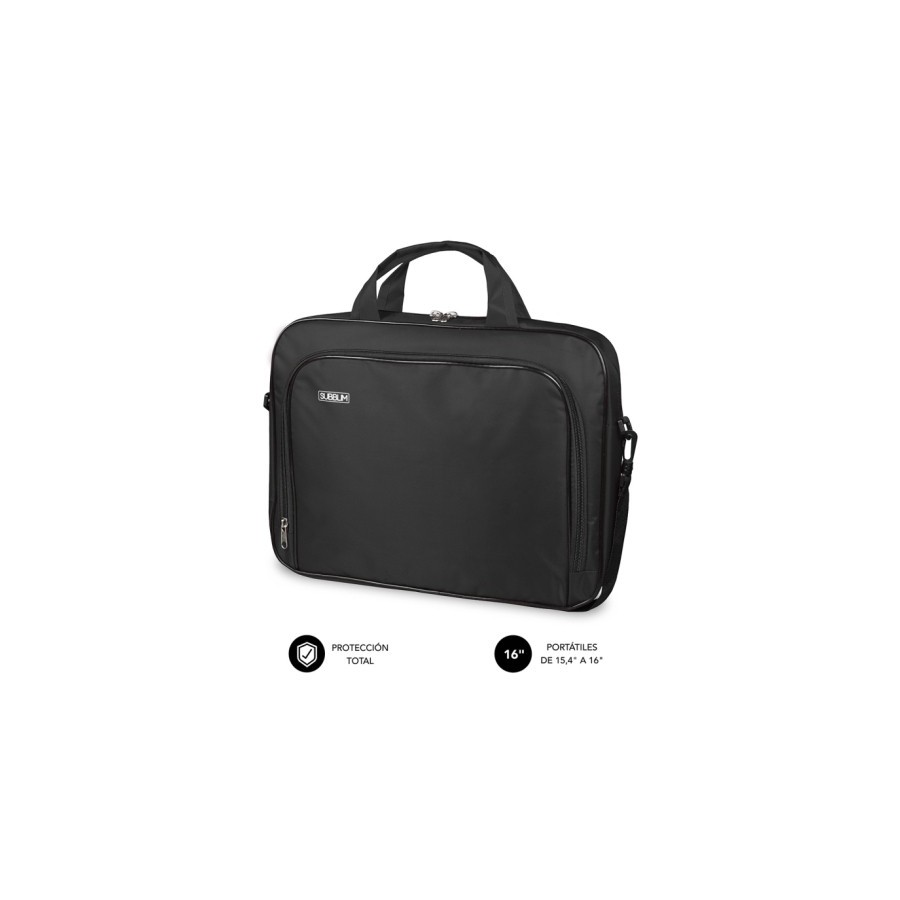 MALETIN SUBBLIM OXFORD 15,4-16" NEGRO