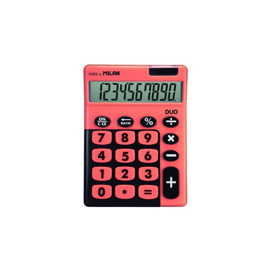 CALCULADORA MESA MILAN 10 DIG. T. NARANJ