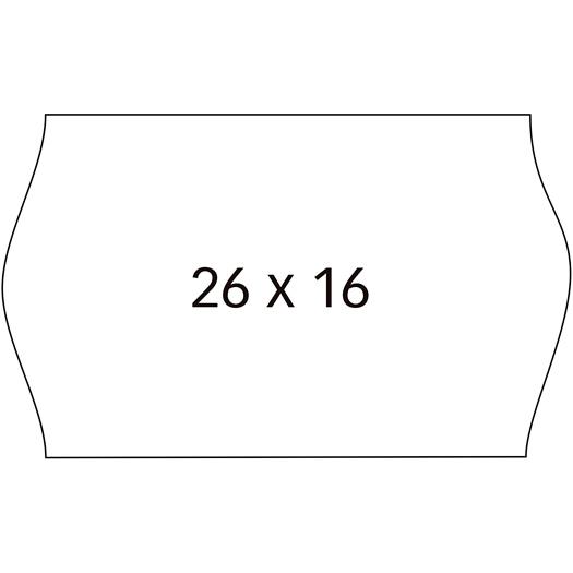 ETIQ.PRECIOS APLI PERM.ONDA 26x16 BLANCO