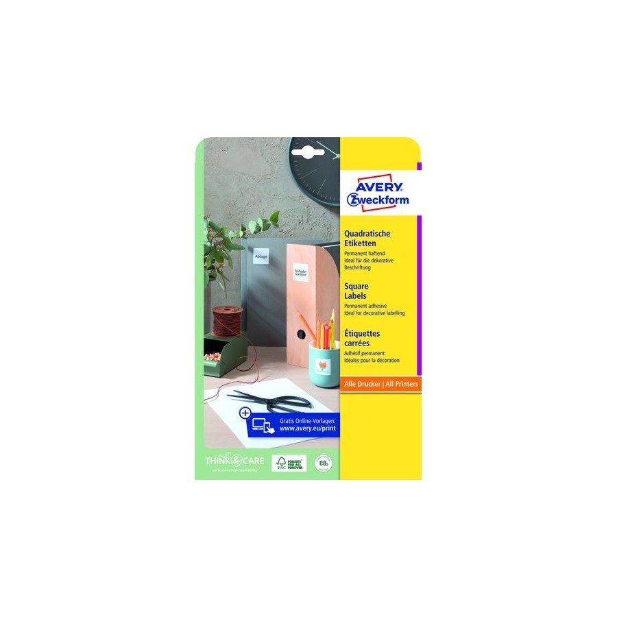ETIQ.IMP.AVERY L7120 25h CODIGO QR 35x35