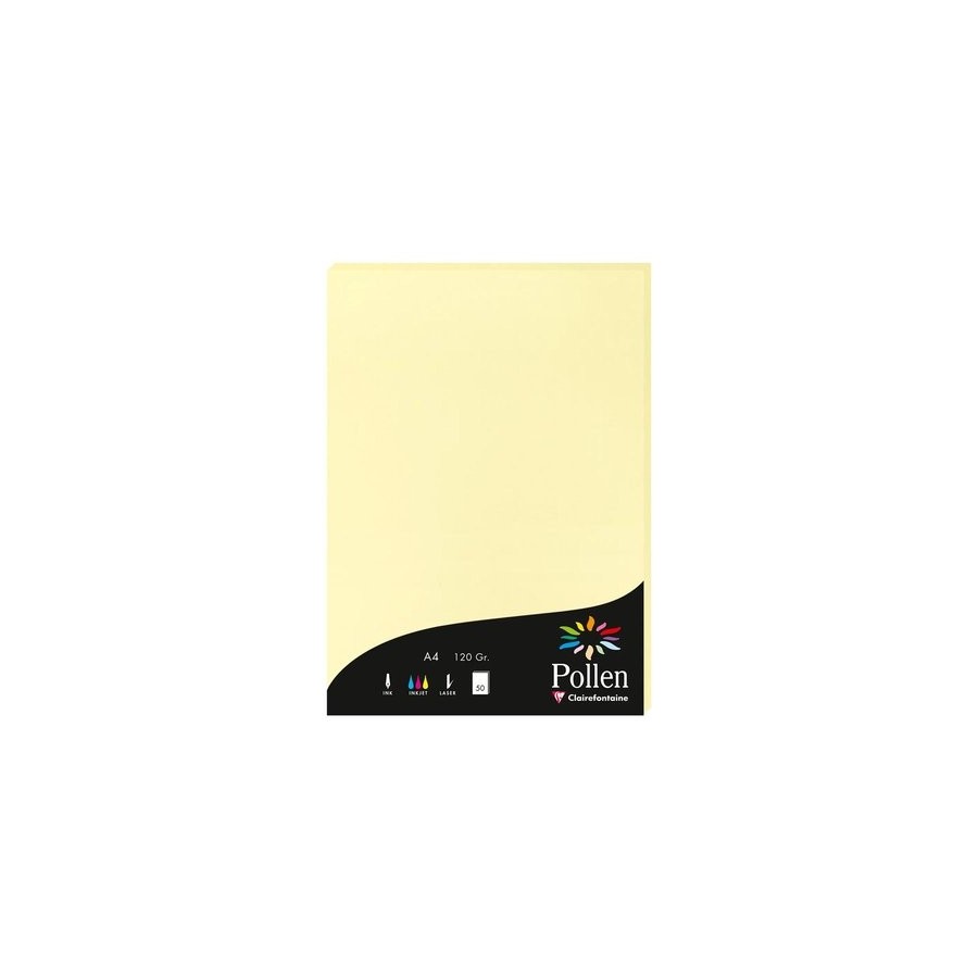 PAPEL CLAIREFONTAINE POLLEN A4 50h CANAR