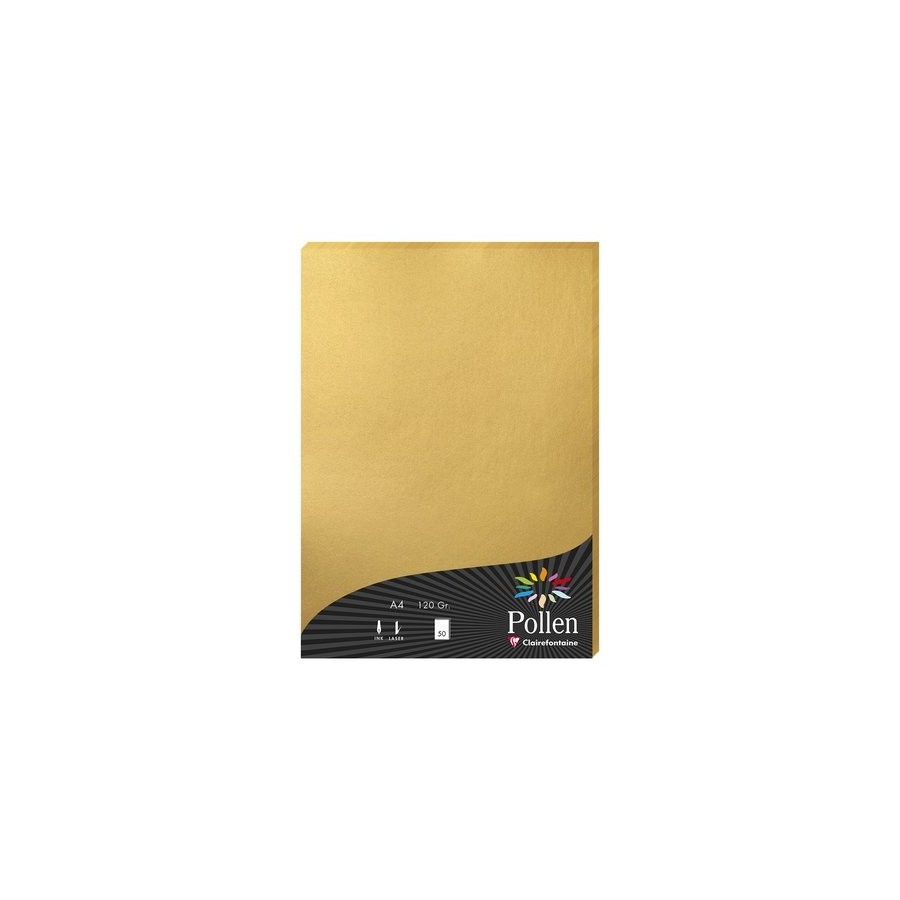 PAPEL CLAIREFONTAINE POLLEN A4 50h DORAD