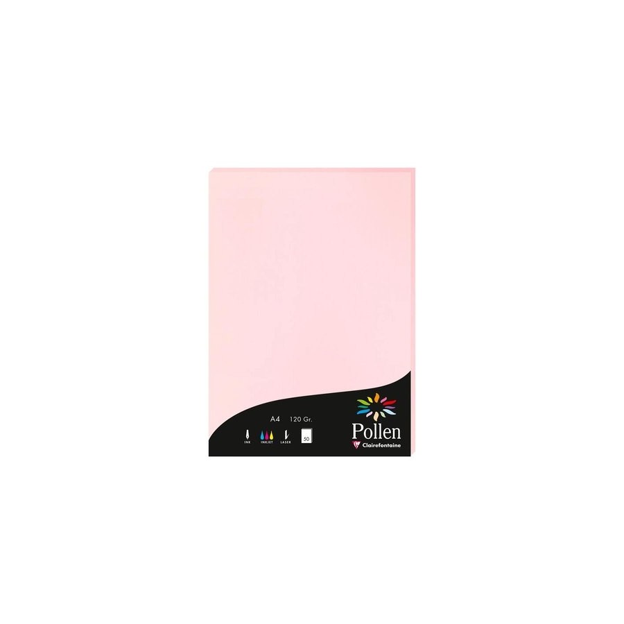 PAPEL CLAIREFONTAINE POLLEN A4 50h ROSA