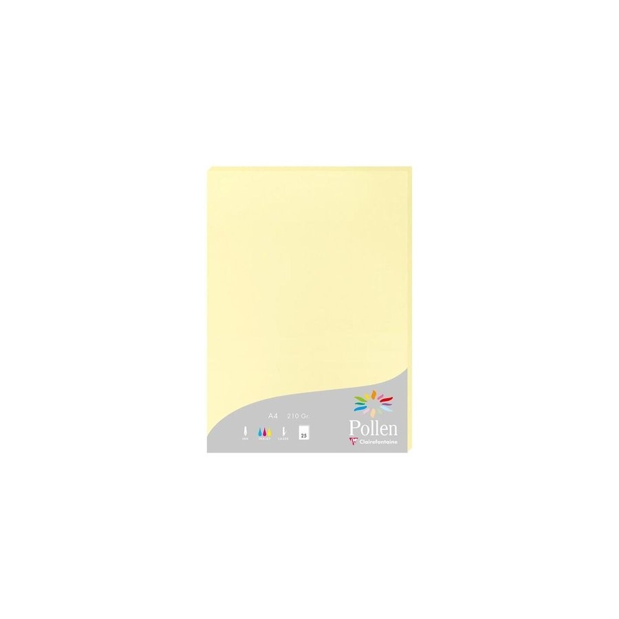PAPEL CLAIREFONTAINE POLLEN A4 25h CANAR