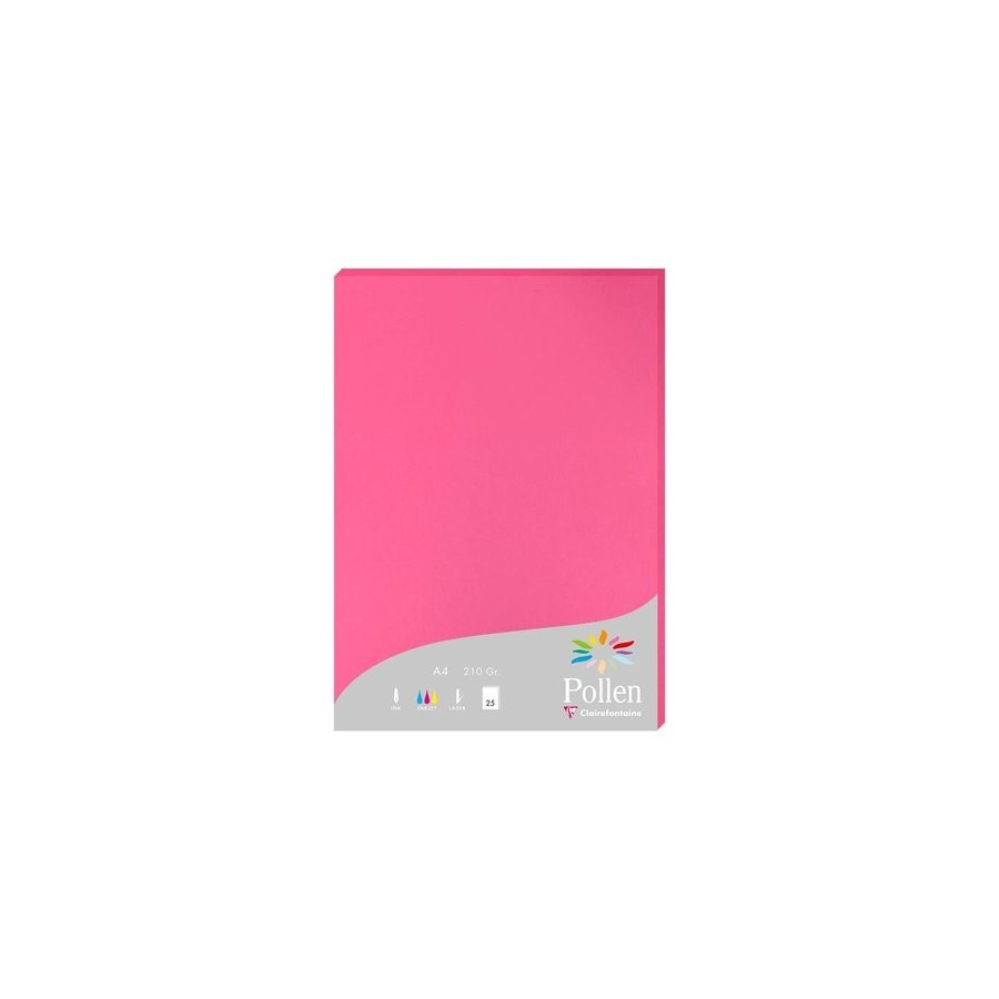 PAPEL CLAIREFONTAINE POLLEN A4 25h FUCSI