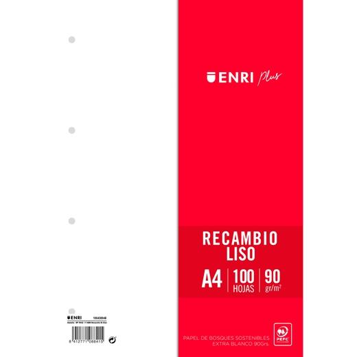RECAMBIO ENRI PLUS A4 100h 4 TAL. LISO