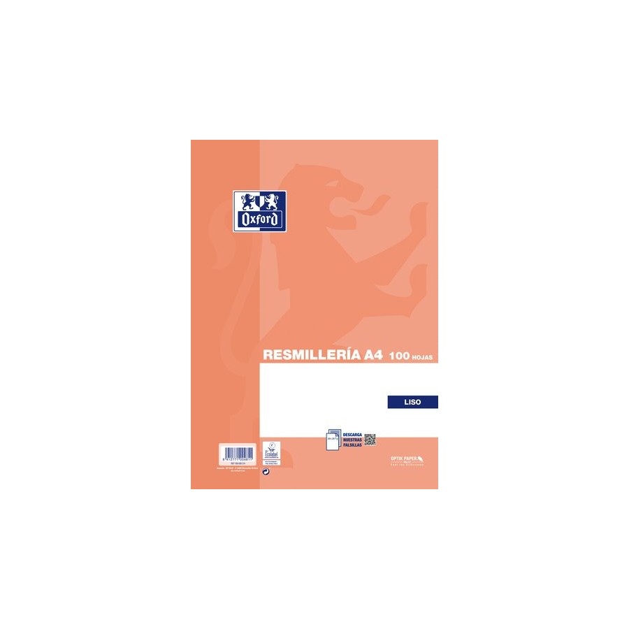 PAPEL OXFORD A4 100h LISO NARANJA