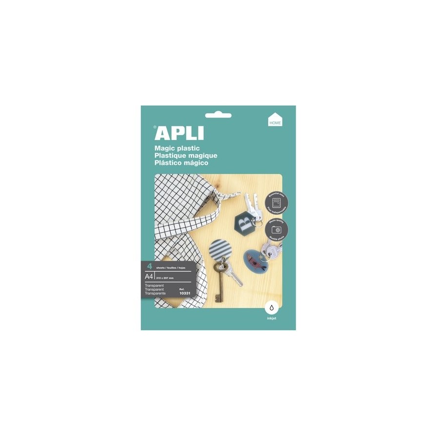 PAPEL INK-JET A4 PLASTICO MAGICO TRAN 4H