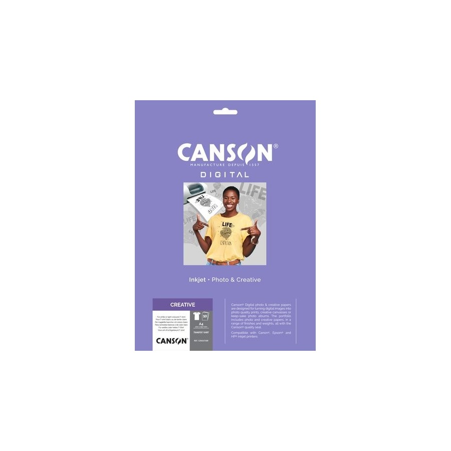 P.IJ.TRANSFER CANSON A4 10h ALGD.CLARO