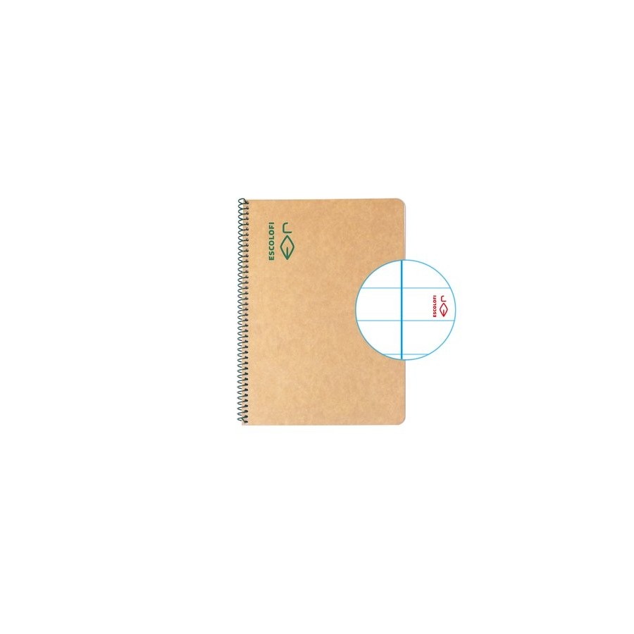 BLOC ESCOLOFI GREEN A5 50h HRZT. 80g C/