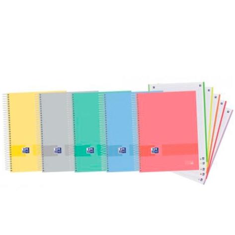 BLOC OXF. EU.BOOK 5 A4 120h CD.5 SURTID