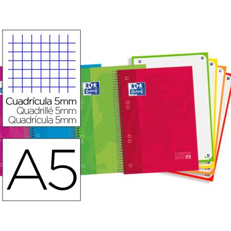 BLOC OXF. EU.BOOK 4 A5 120h CD.5 COL.(4