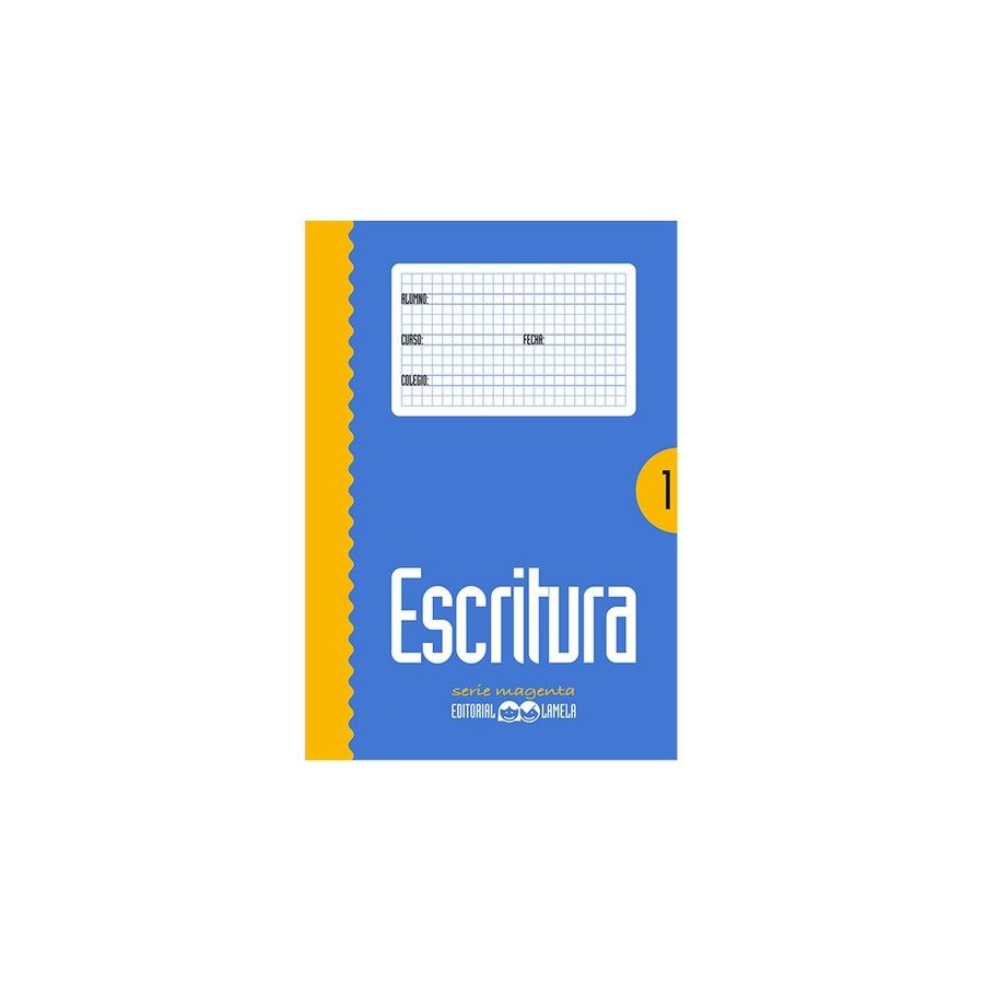 CUADERNO LAMELA ESCRITURA Magenta  1