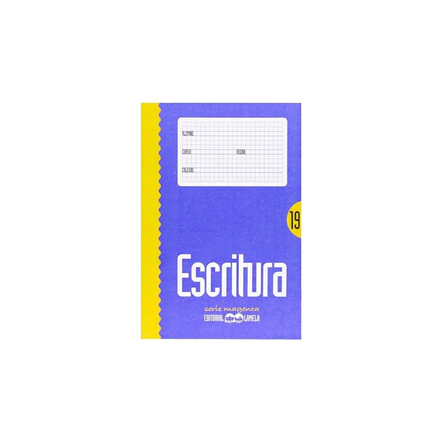 CUADERNO LAMELA ESCRITURA Magenta 19