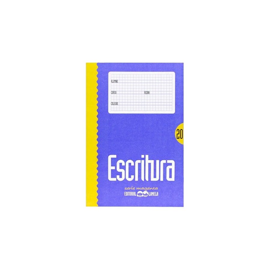 CUADERNO LAMELA ESCRITURA Magenta 20