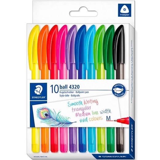 BOLIGRAFOS STAEDTLER 4320 ESTUCHE DE 10