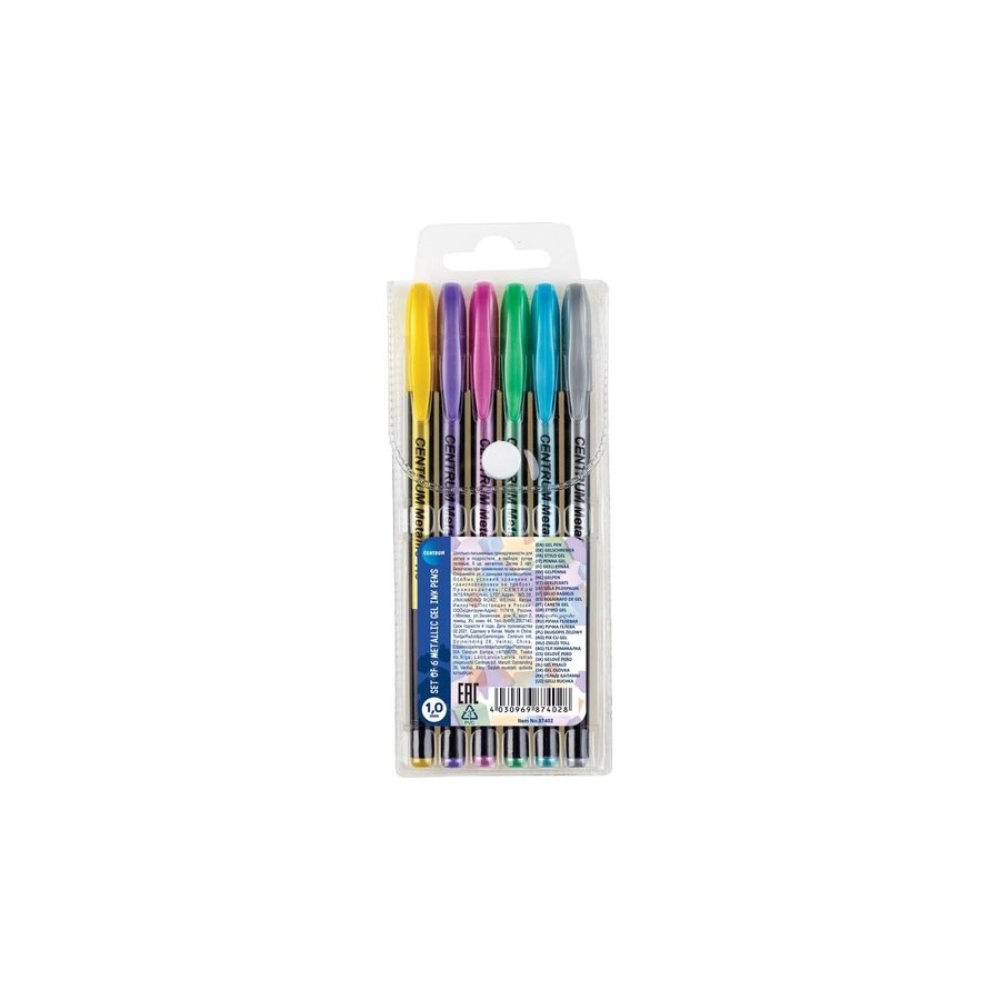 ROLLER GEL CENTRUM METALLIC 1,0 B/6
