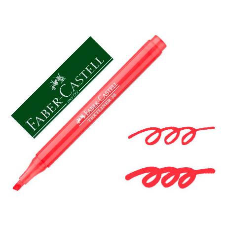 ROTUL.FLUOR FABER TEXLINER 38 ROJO