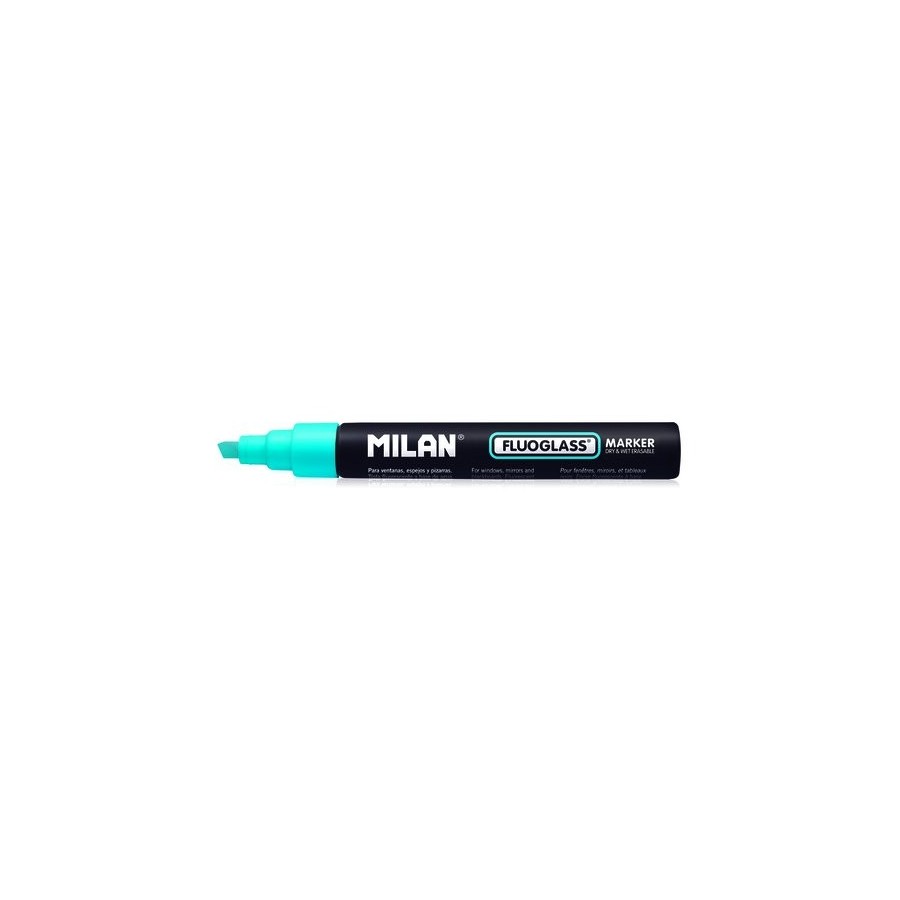 ROTULAD.PIZARRA MILAN FLUOGLASS AZUL