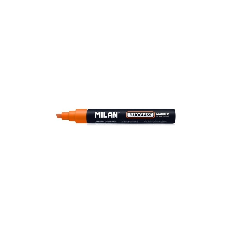 ROTULAD.PIZARRA MILAN FLUOGLASS NARANJA