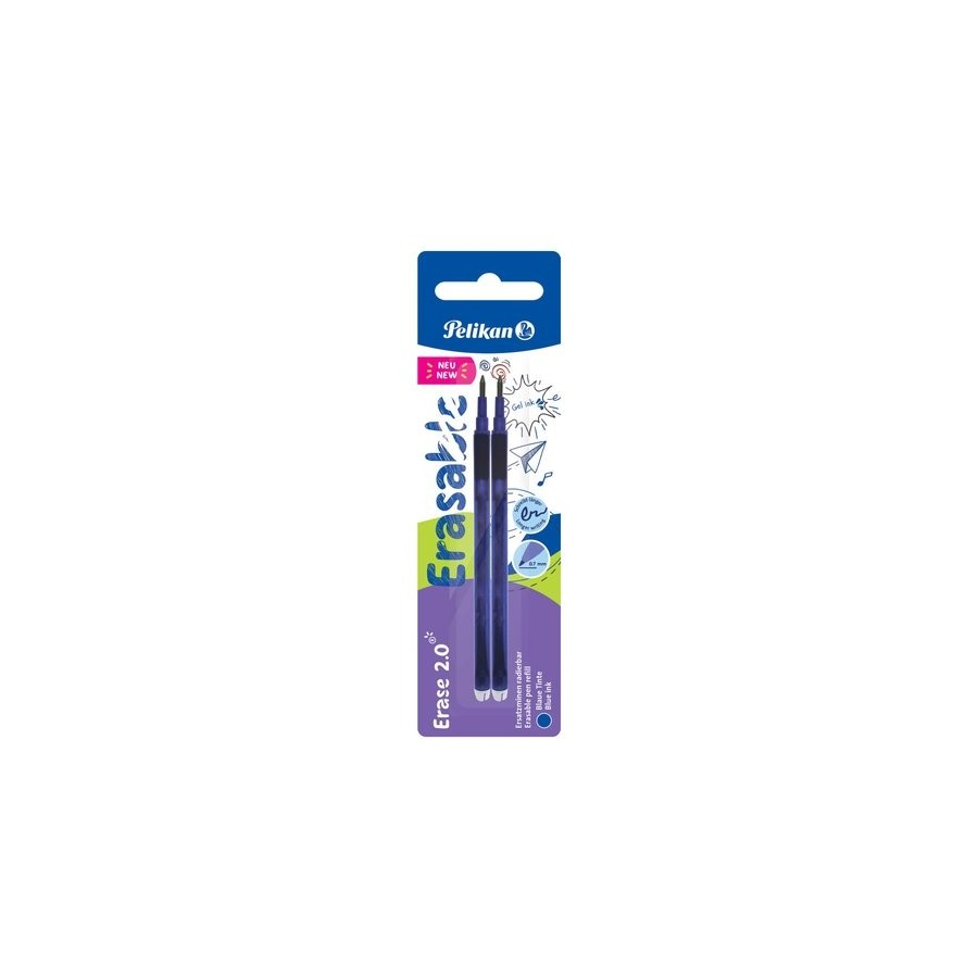 RECAMBIO PELIKAN ERASE 2.0 AZUL B/2
