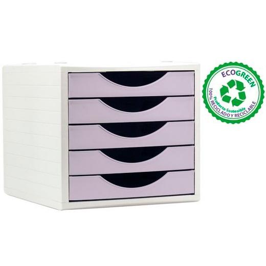 MODULO 5 CAJONES A.2000 MALVA PASTEL