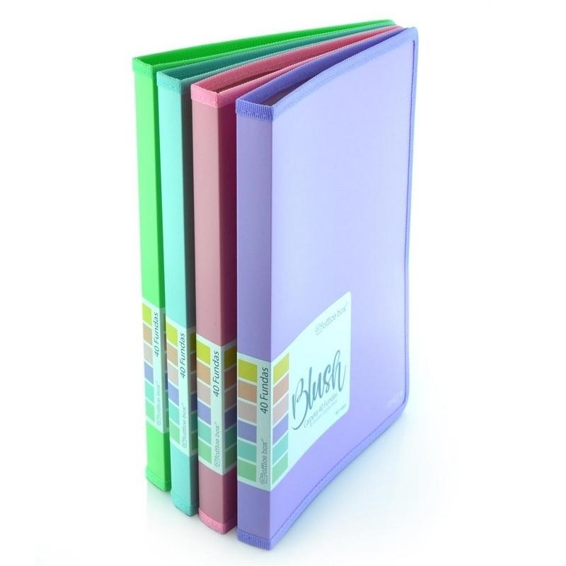 CARPETA DE 40 FUNDAS BLUSH PASTEL