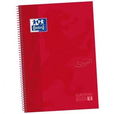 EUROPEANBOOK PASTEL 1 T.EXTRADURA A4+ 80H.5X5 TOUCH 90GRS (ROSA PALIDO)