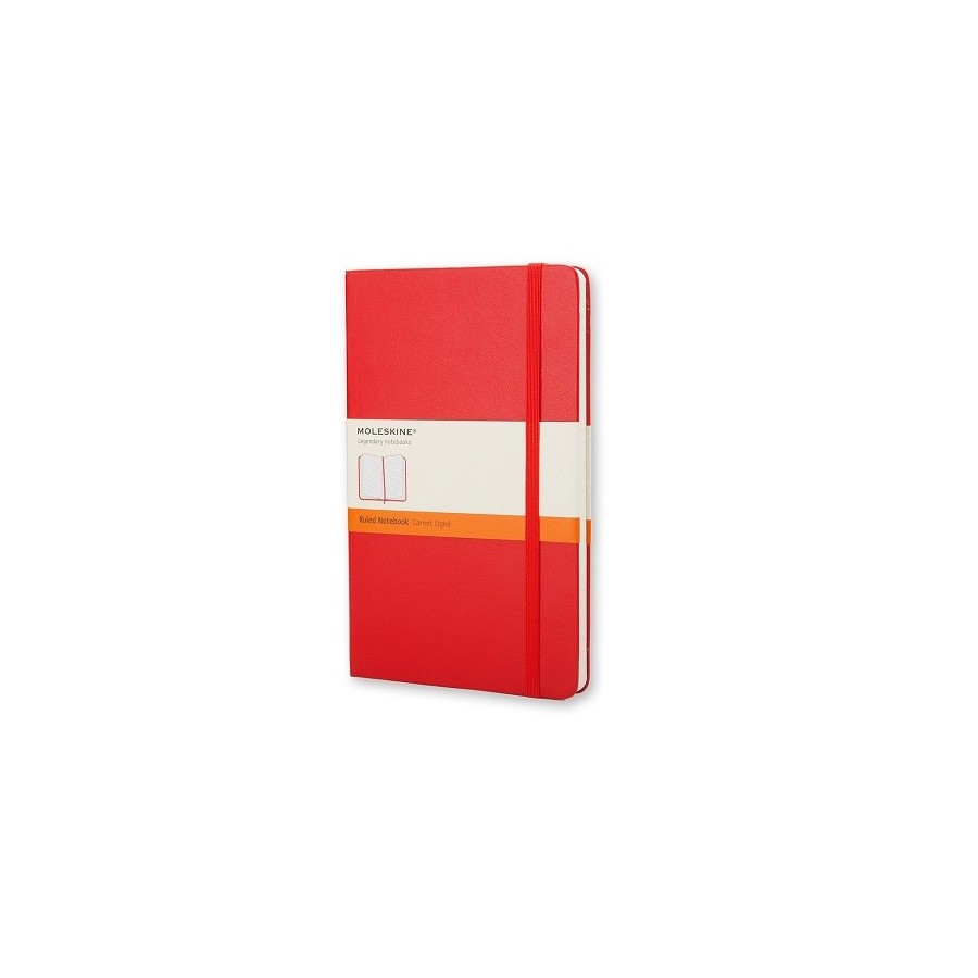 MOLESKINE CLASSIC POCKET HOJAS RAYADAS  ROJO