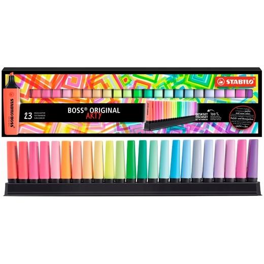 STABILO BOSS - ARTY LINE DESKSET CON 23 UDS