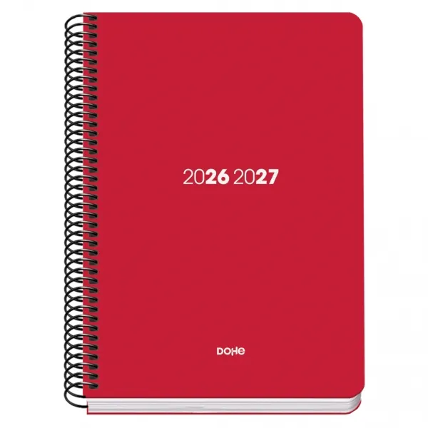 Agenda BASIC PP A5 Semana vista ELEMENT ROJO