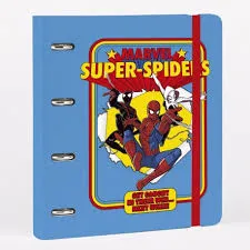 CARPETA 4 ANILLAS PP SUPER-SPIDERS