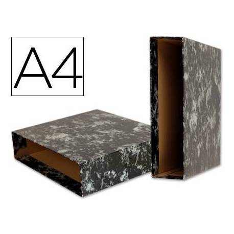 Caja archivador liderpapel classic blue a4 negra