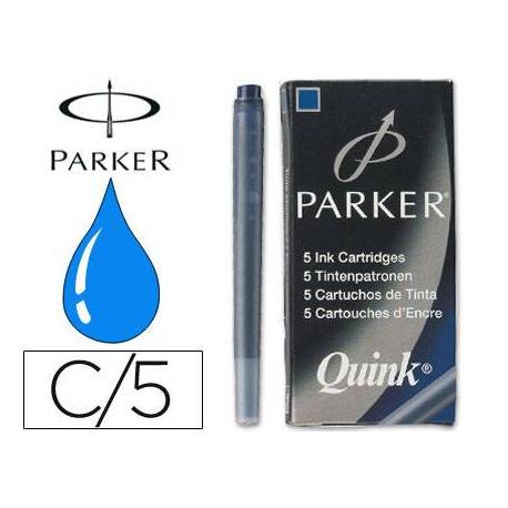 TINTA ESTILOGRAFICA PARKER AZUL PERMANENTE