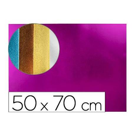 GOMA EVA METALIZADA ROSA 50x70CM LIDERPAPEL