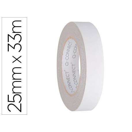 Cinta adhesiva q-connect doble cara 33 m x 25 mm