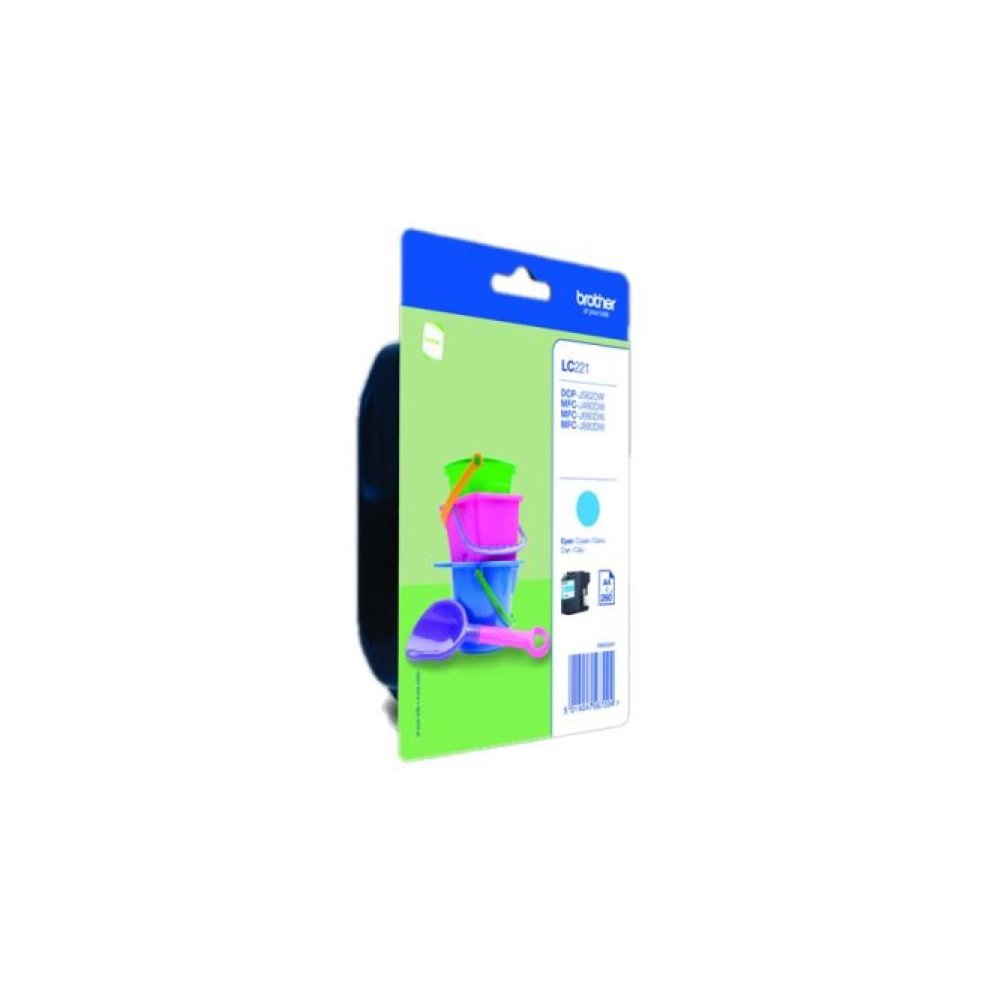 [LC221CBP] CART.IJ. BROTHER LC-221C CIAN