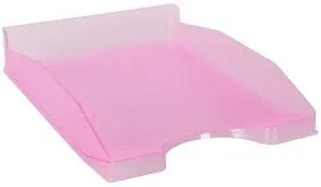 BANDEJA SOBREMESA TRASLUCIDA FUCSIA
