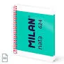 BLOC MILAN NATA 624 A5 80h CD.5 VERDE