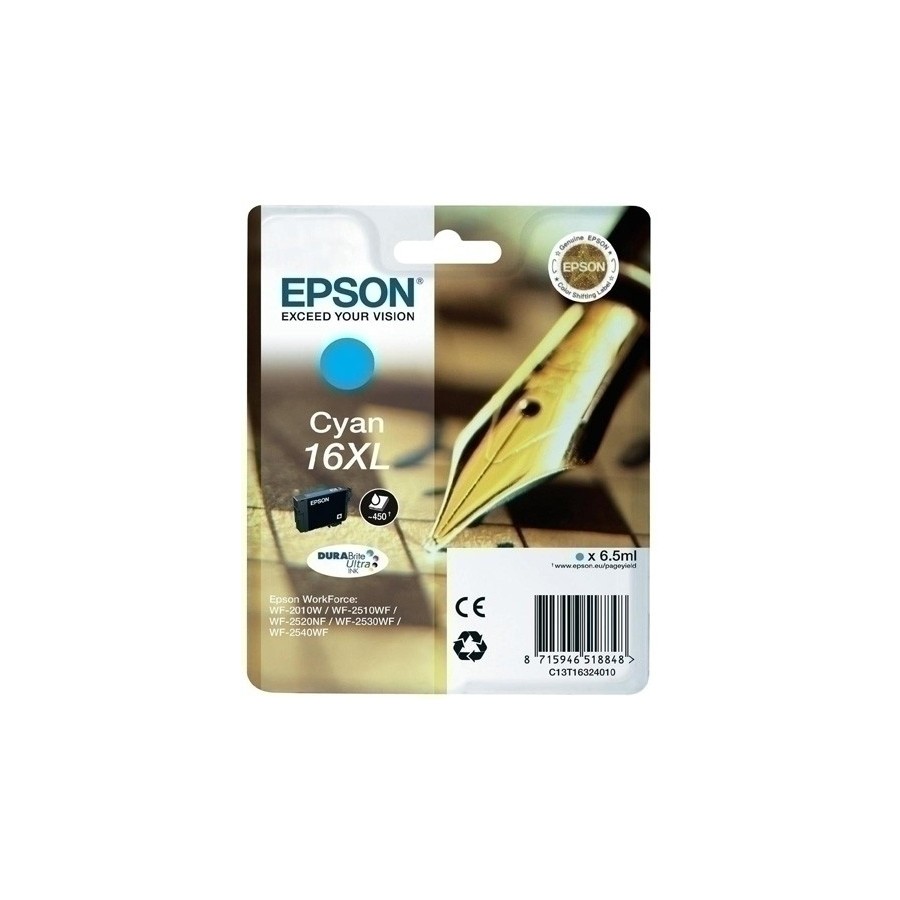 CART.IJ.EPSON T163240 Nº16XL CIAN